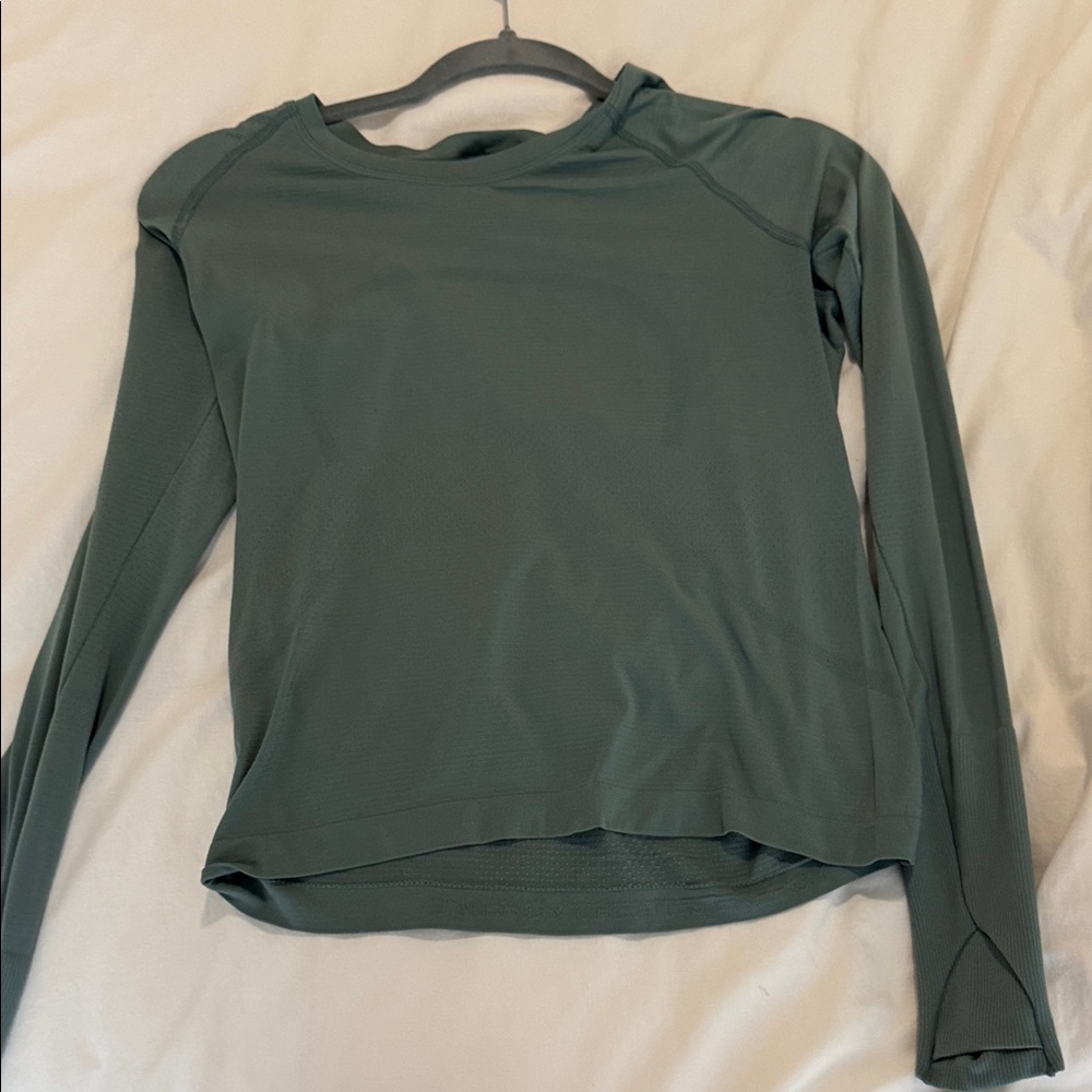 lululemon athletica Forest Green Long Sleeve Tee